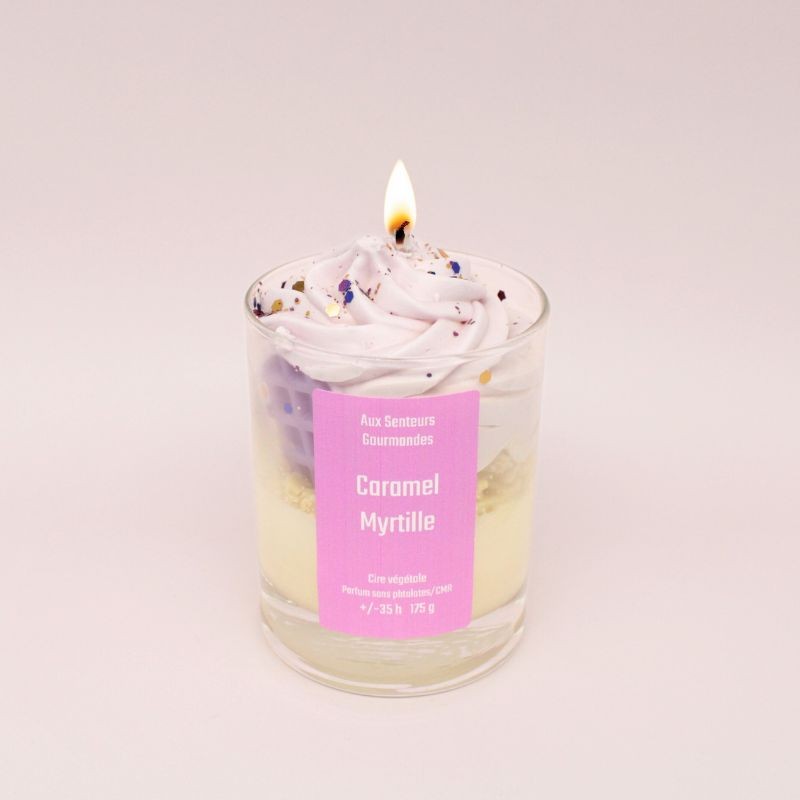 Cupcake myrtille au parfum de violette
