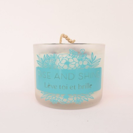 Bougie surprise bijoux - Marguerite parfum bouquet fleuri (bleu)