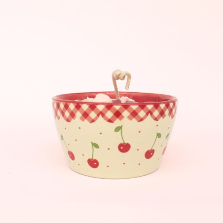 Bougie petit bol cerise - Parfum cerise
