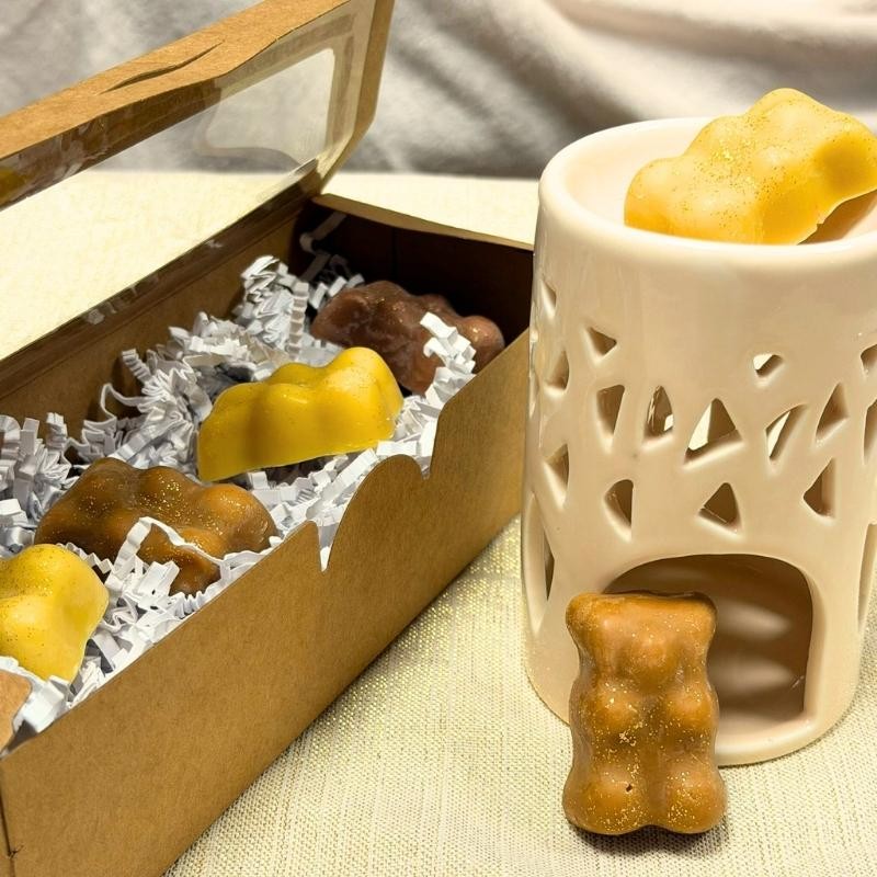 Coffret gourmand - Lot de 4 fondants oursons parfumés Coffret gourmand - Lot de 4 fondants oursons parfumés