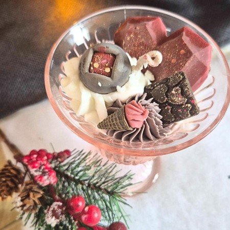 Bougie au cœur tendre - parfum pomme d'amour 2