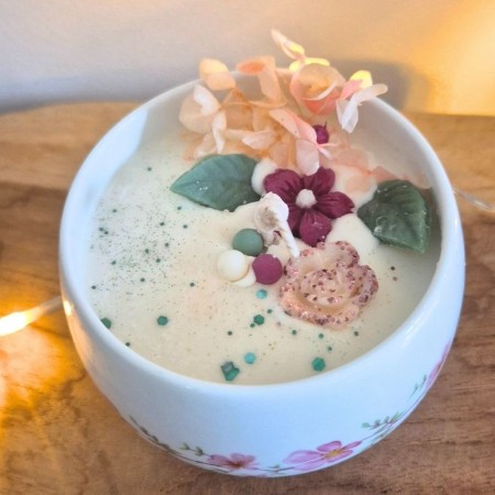 Bougie bol Fleuri - Parfum azalée du Japon 4