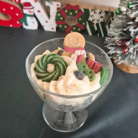 Bougie de noël bonhomme d'épices- Parfum pain d'épices 2