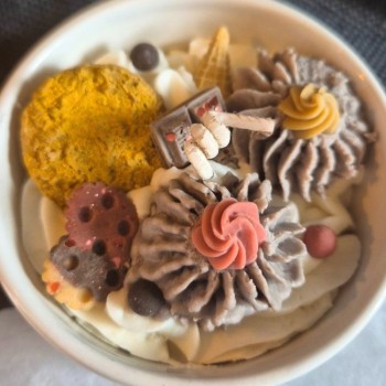 Bougie bol de Noël - Parfum caramel beurre salé