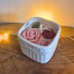 Bougie "Floraison" - Parfum rose sucrée