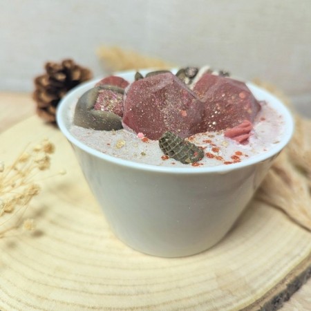 Bougie St Valentin - "Cœur tendre" - Parfum pomme d'amour