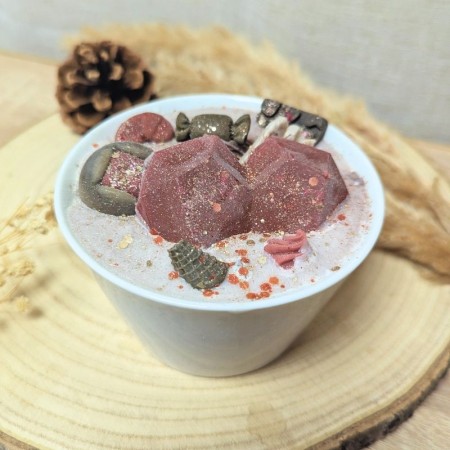 Bougie St Valentin - "Cœur tendre" - Parfum pomme d'amour