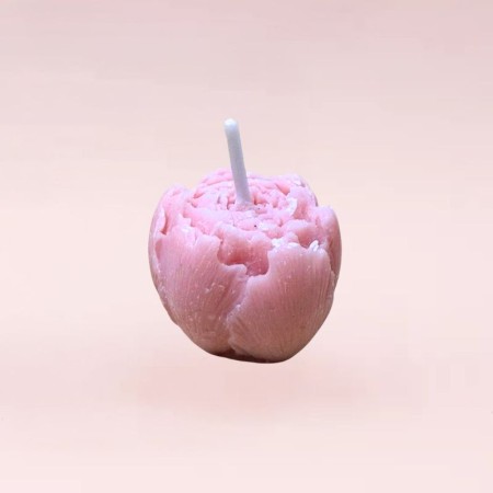 Bougie mini pivoine - rose
