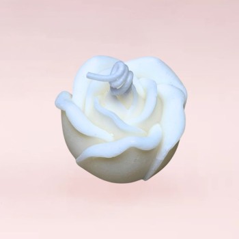 Bougie Rose blanche