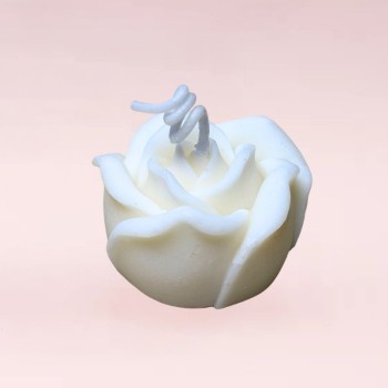 Bougie Rose blanche