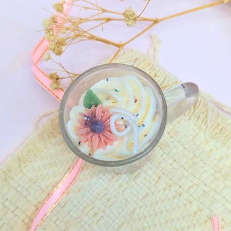 Mini-bougie tasse gourmande -Bonbon sucré- bougie-deco