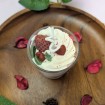 Mini-bougie verrine gourmande - Parfum tiramisu fruits rouges