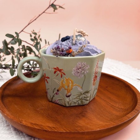 Bougie grande tasse - Parfum lavande