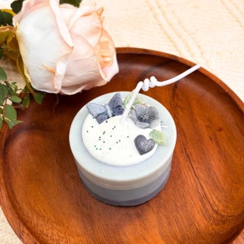 Bougie naturelle dégradée bleue - Parfum Innocence