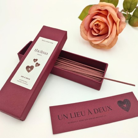 Encens parfumé au bois de rose - boite de 48 bâtons