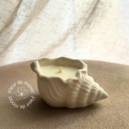 Bougie Décorative Coquillage - Parfum Monoï