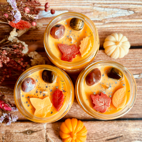 Bougie Festival de la Citrouille - Parfum Citrouille Ambrée