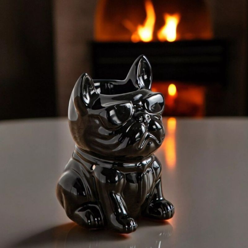 Brûle-parfums céramique - Bouledogue