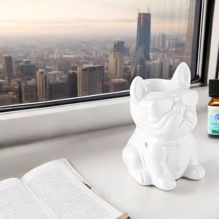 Brûle-parfums céramique - Bouledogue