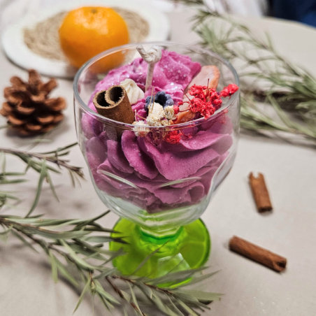 Bougie Verre à Pied - Parfum Vin Chaud