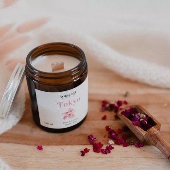 Bougie naturelle TOKYO - Parfum Fleur de cerisier