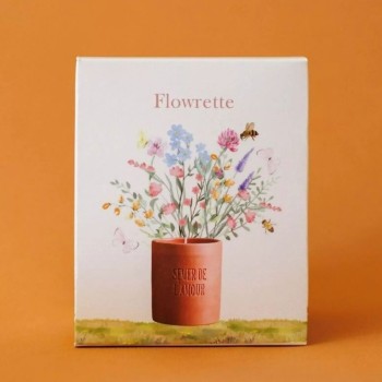 Bougie blanche - "Amour" - Parfum fleur de Lin