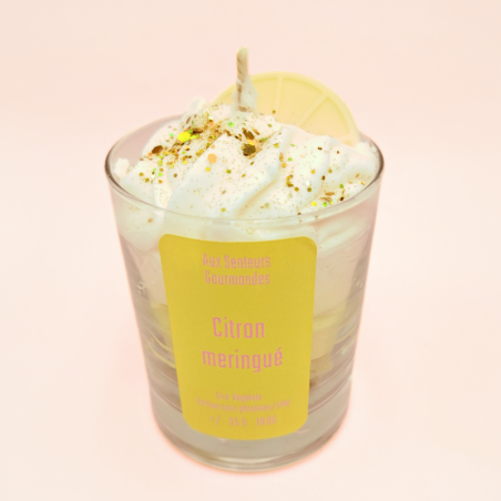 Bougie chantilly - Parfum citron meringué