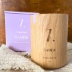 Bougie en bois - Samedi Nature - Parfum camomille & cèdre Bougie en bois - Samedi Nature - Parfum camomille & cèdre