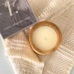 Bougie en bois - Dimanche Off - Parfum magnolia, musc & coton