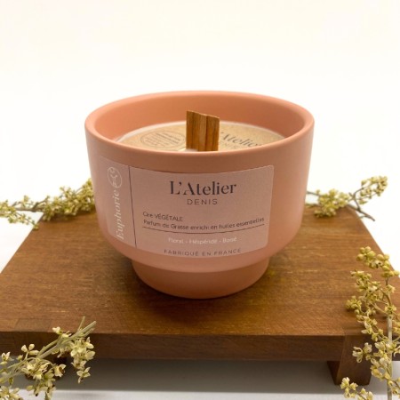 Bougie parfumée "Euphorie" - parfum Citron & Bergamote