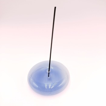 Porte Encens Décoratif Rond - Couleur Bleu