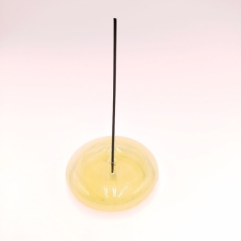 Porte Encens Décoratif Rond - Couleur Jaune