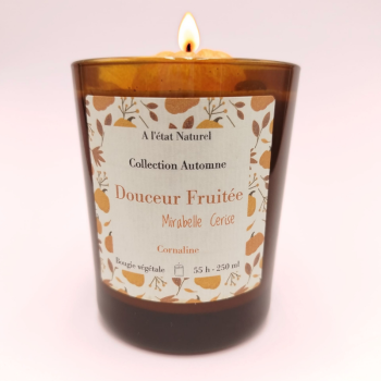 Bougie Douceur Fruitée - Parfum Mirabelle Cerise
