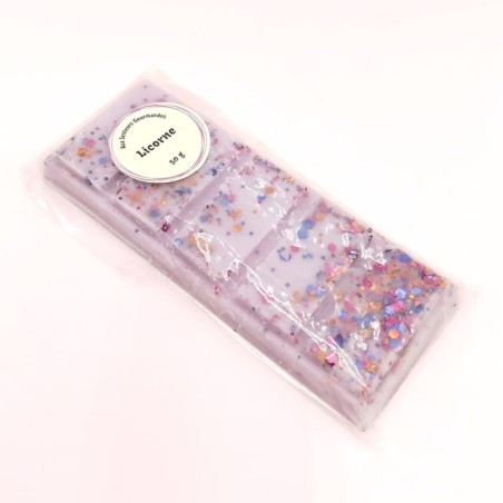 Fondant tablette licorne parfumée - Parfum violette sucrée