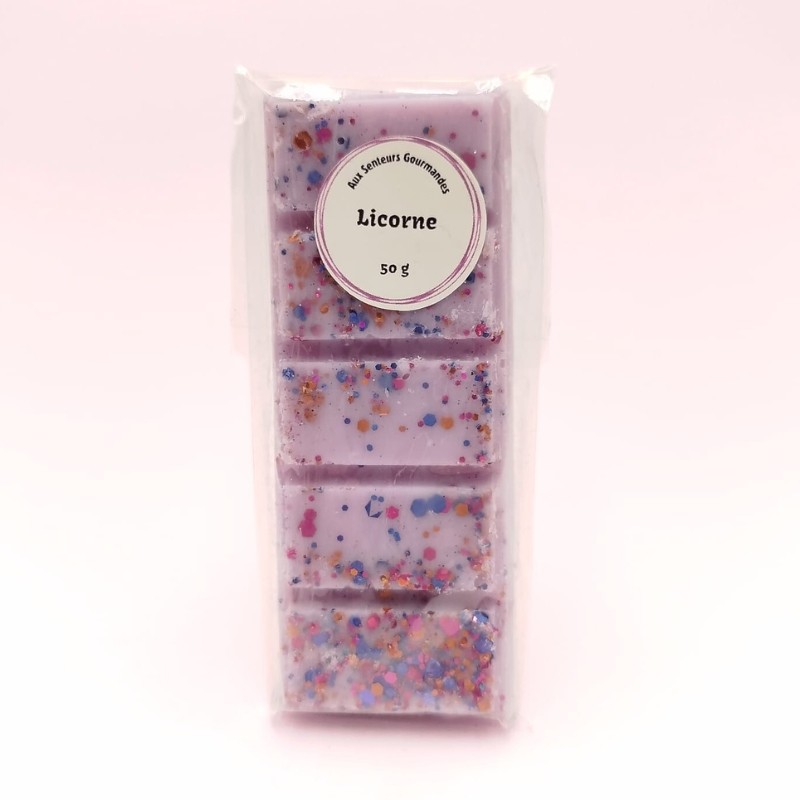 Fondant tablette licorne parfumée - Parfum violette sucrée Fondant tablette licorne parfumée - Parfum violette sucrée